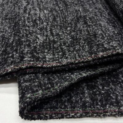 %100 Yün Buklet Tweed Kumaş YVZ