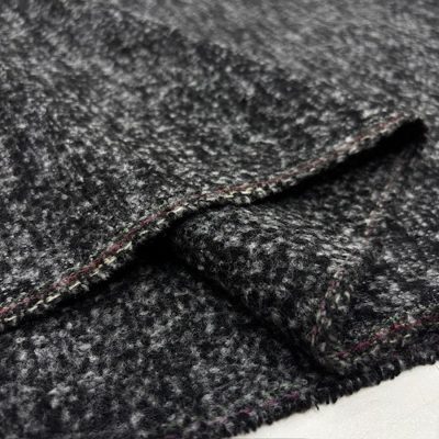 %100 Yün Buklet Tweed Kumaş YVZ