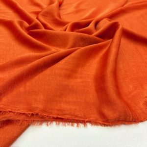 Bambu İpeksi Cupro Kumaş Orange YVZ