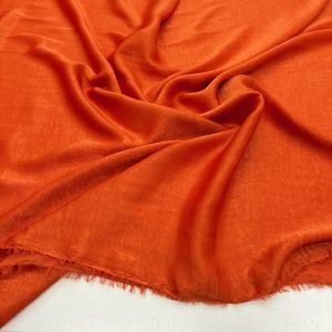Bambu İpeksi Cupro Kumaş Orange YVZ