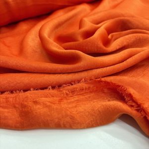 Bambu İpeksi Cupro Kumaş Orange YVZ