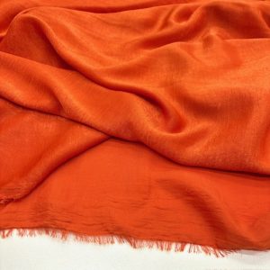 Bambu İpeksi Cupro Kumaş Orange YVZ
