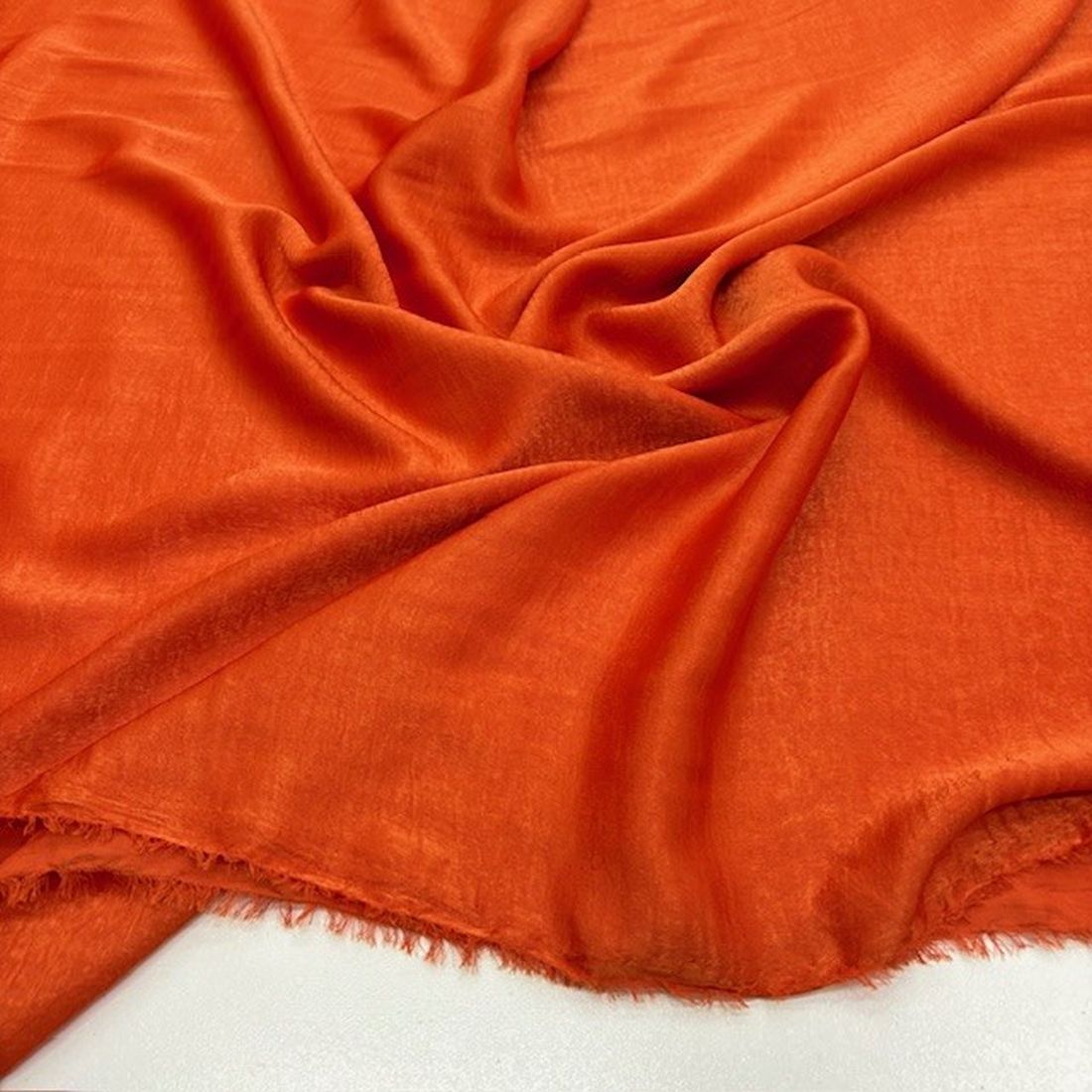 Bambu İpeksi Cupro Kumaş Orange YVZ