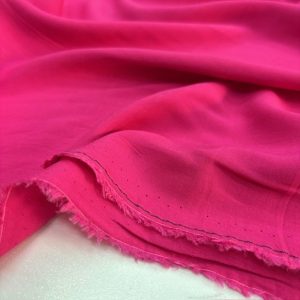 Fuşya Pembe Pamuk Viskon Kumaş