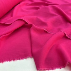 Fuşya Pembe Pamuk Viskon Kumaş