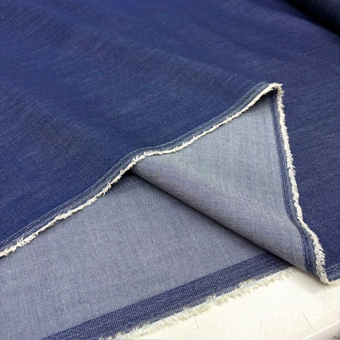 Mavi Pamuklu Lüks Tensel Kot Kumaş