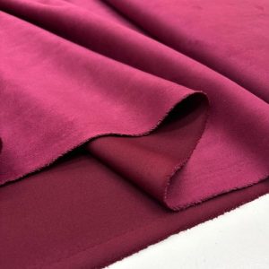 Scuba Süet Dalgıç Kumaş Bordo