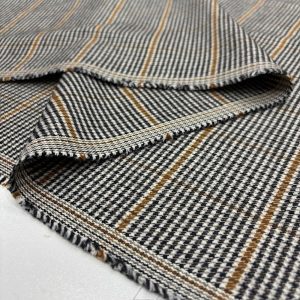 Vintage Lüks Flanel Kumaş Gri Kahve SRVT