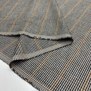 Vintage Lüks Flanel Kumaş Gri Kahve SRVT