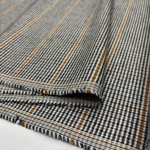 Vintage Lüks Flanel Kumaş Gri Kahve SRVT