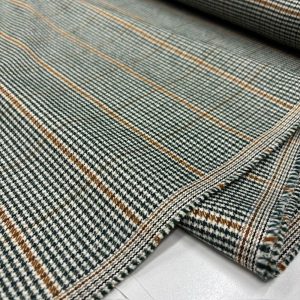 Vintage Lüks Flanel Kumaş Yeşil SRVT