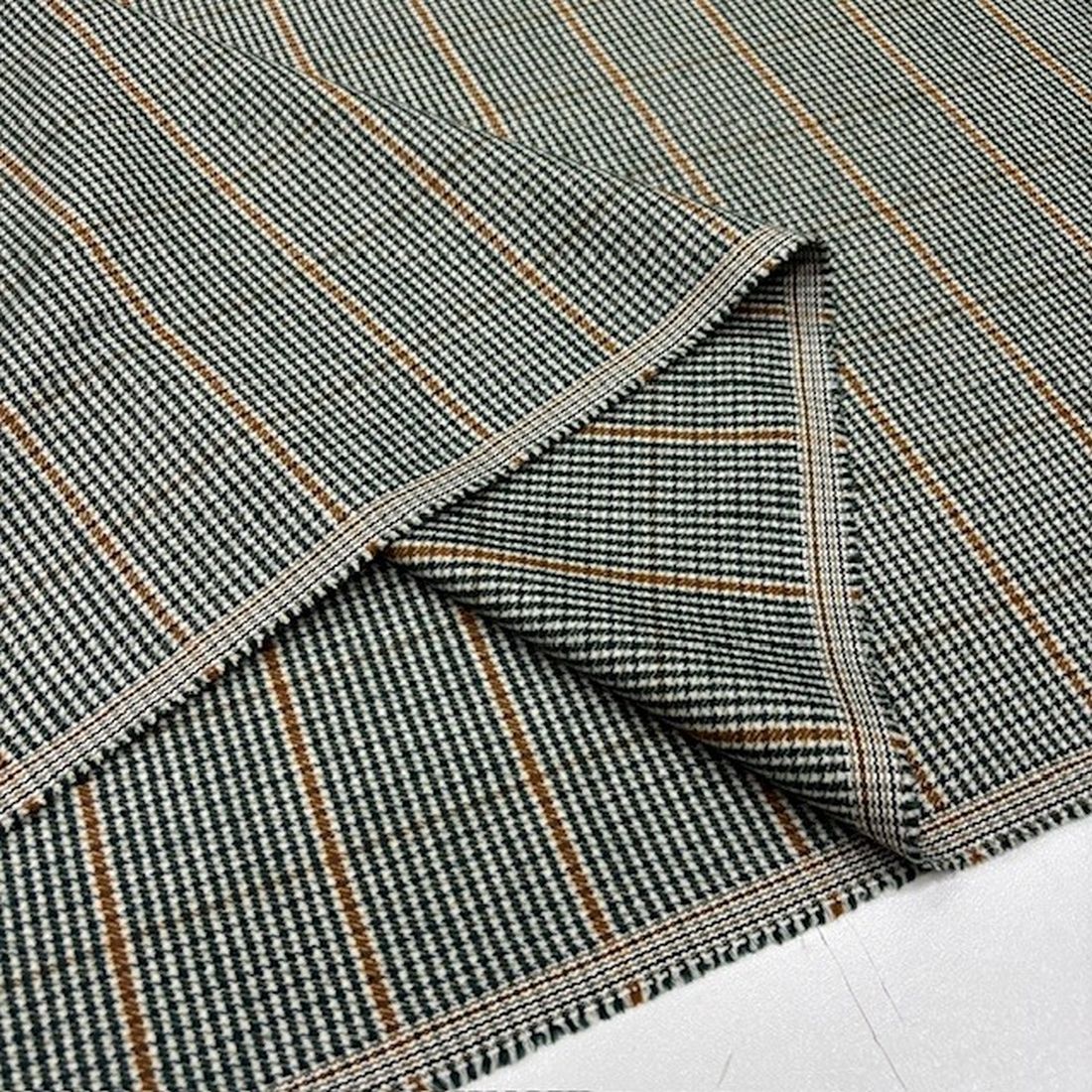 Vintage Lüks Flanel Kumaş Yeşil SRVT