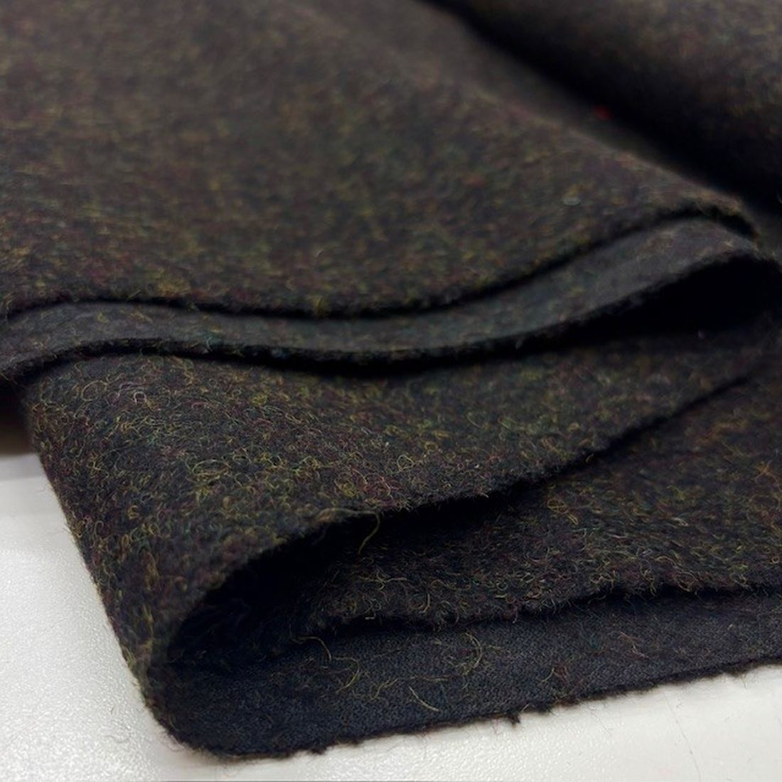 Yeşil Kahverengi %100 Yün Keçe Kumaş YVZ