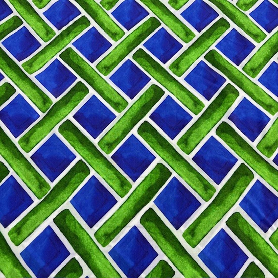 Yeşil Kareli Vual Viskon Kumaş YVZ