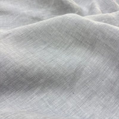 100% Keten Kumaş Açık Gri