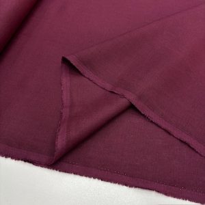 100% Keten Kumaş Bordo