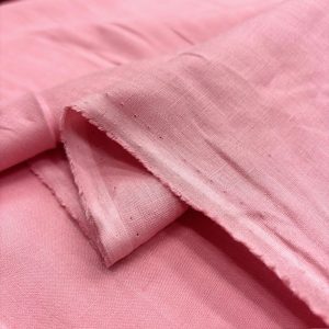 100% Keten Kumaş Pembe YNS