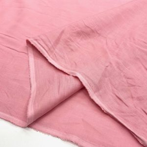 100% Keten Kumaş Pembe YNS