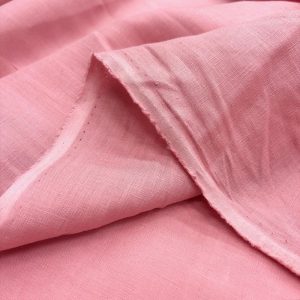 100% Keten Kumaş Pembe YNS