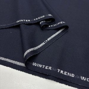 100% Yün Flanel Kumaş Lacivert BYR