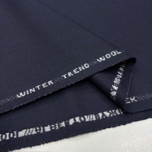 100% Yün Flanel Kumaş Lacivert BYR