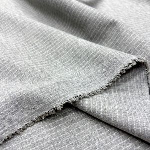 Açık Gri İnce Çizgili Poliviskon Kumaş SMR
