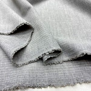 Açık Gri İnce Çizgili Poliviskon Kumaş SMR