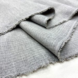 Açık Gri İnce Çizgili Poliviskon Kumaş SMR