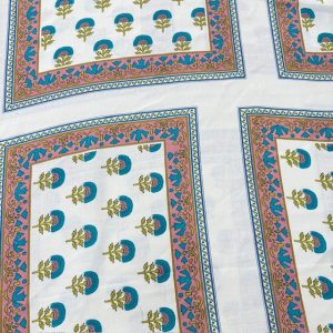 Etnik Pano Desenli %100 Keten Kumaş BYR