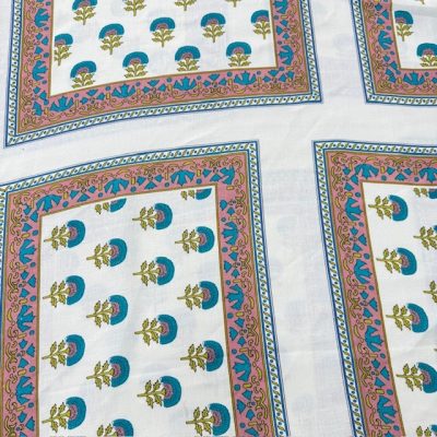 Etnik Pano Desenli %100 Keten Kumaş BYR