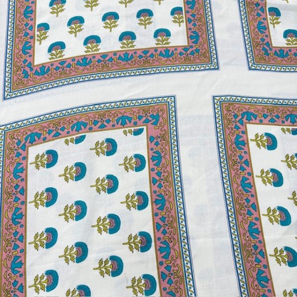 Etnik Pano Desenli %100 Keten Kumaş BYR