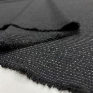 Füme İnce Çizgili Poliviskon Kumaş SMR