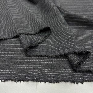 Füme İnce Çizgili Poliviskon Kumaş SMR