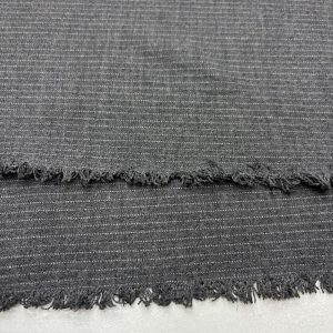 Gri İnce Çizgili Poliviskon Kumaş SMR