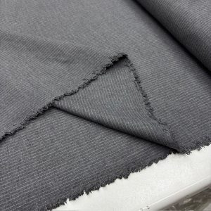 Gri İnce Çizgili Poliviskon Kumaş SMR