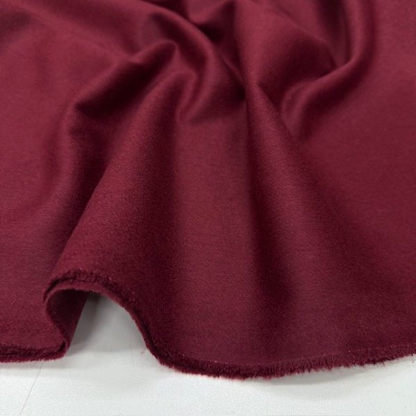İtalyan Yün Kaşmir Kumaş Bordo
