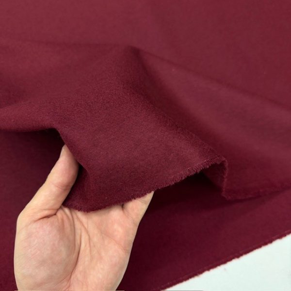 İtalyan Yün Kaşmir Kumaş Bordo