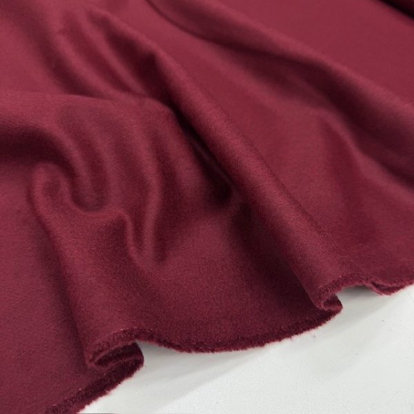 İtalyan Yün Kaşmir Kumaş Bordo