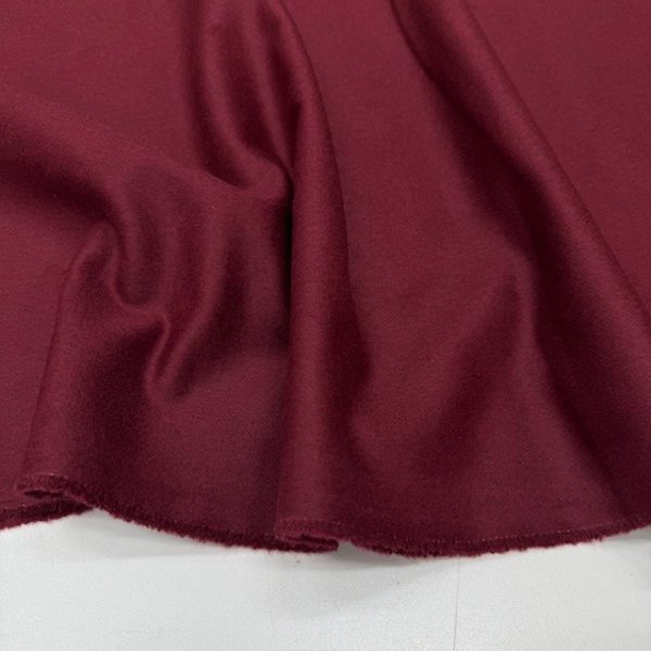 İtalyan Yün Kaşmir Kumaş Bordo
