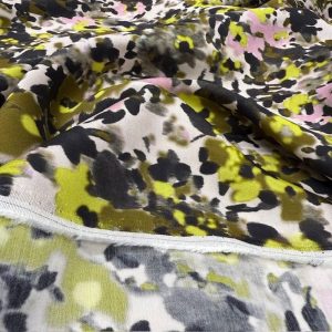 Pastel Çiçekli Pamuklu Filoş Viskon Kumaş YVZ