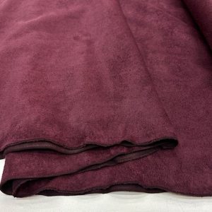 Lüks Süet Kumaş Bordo