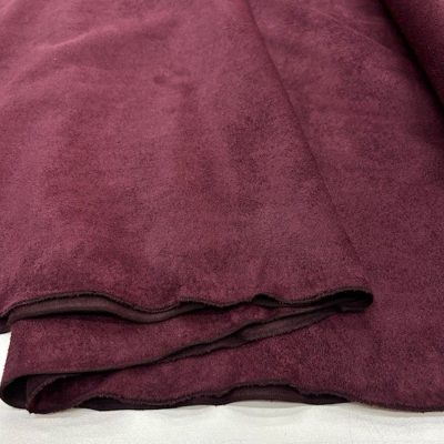 Lüks Süet Kumaş Bordo