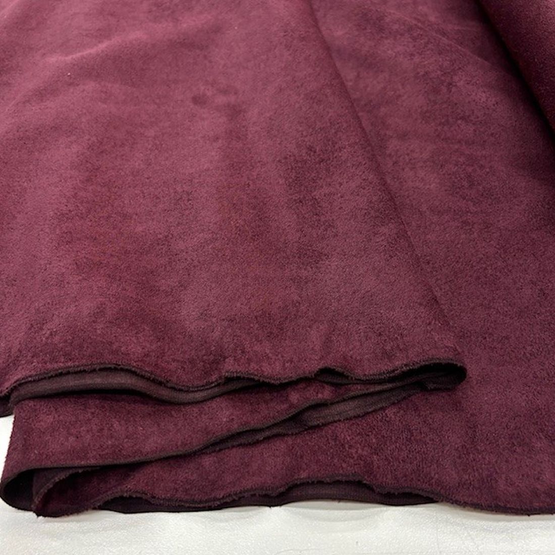 Lüks Süet Kumaş Bordo