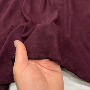 Lüks Süet Kumaş Bordo