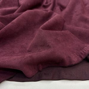 Lüks Süet Kumaş Bordo