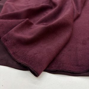 Lüks Süet Kumaş Bordo
