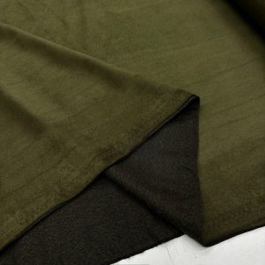 Lüks Süet Kumaş Haki Yeşili