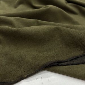 Lüks Süet Kumaş Haki Yeşili