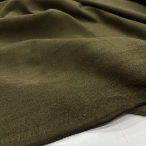 Lüks Süet Kumaş Haki Yeşili