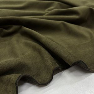 Lüks Süet Kumaş Haki Yeşili